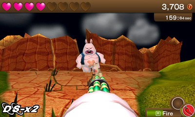 Screenshots of Blast 'Em Bunnies for 3DS eShop