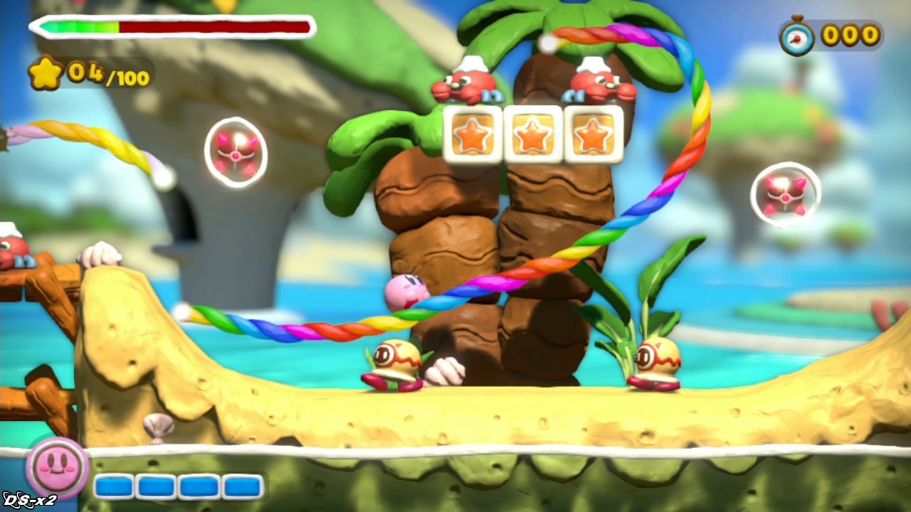 Screenshots of Kirby and the Rainbow Curse for Wii U