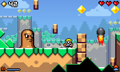 Screenshots of Mutant Mudds for 3DSWare