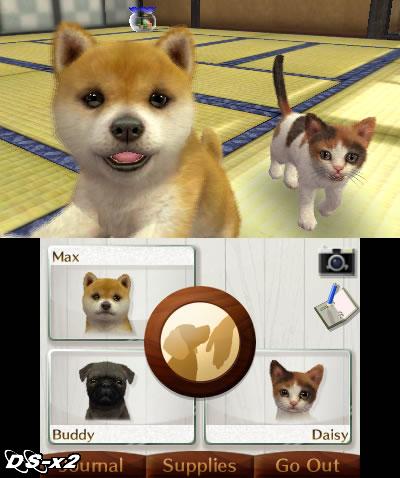 Screenshots of Nintendogs and Cats for Nintendo 3DS