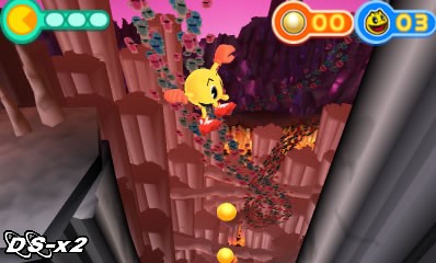 Screenshots of PAC-MAN and the Ghostly Adventures for Nintendo 3DS