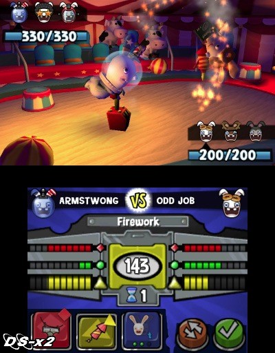 Screenshots of Rabbids Rumble for Nintendo 3DS