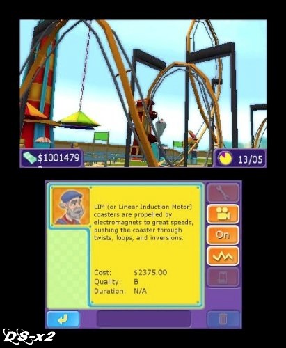 Screenshots of RollerCoaster Tycoon 3D for Nintendo 3DS