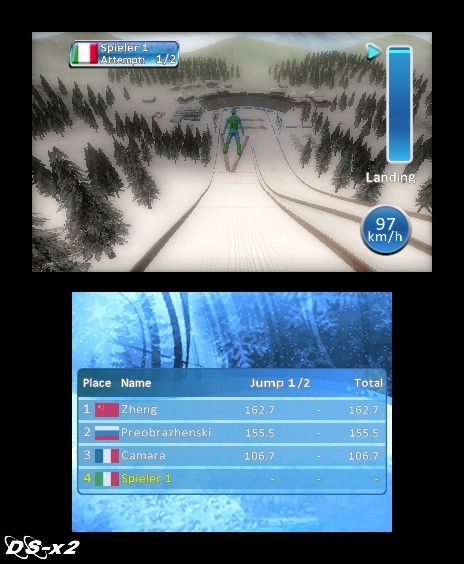 Screenshots of Winter Sports 2012: Feel the Spirit for Nintendo 3DS