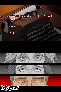 Screenshots of Agatha Christie's: A.B.C Murderer for Nintendo DS