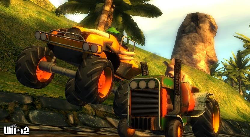 Screenshots of Calvin Tucker's Farm Animal Racing for Wii