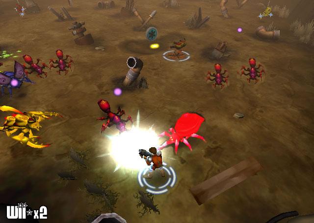 Screenshots of Centipede: Infestation for Wii