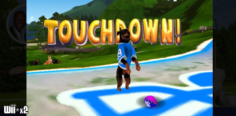 Screenshots of Jerry Rice & Nitus' Dog Football for Wii