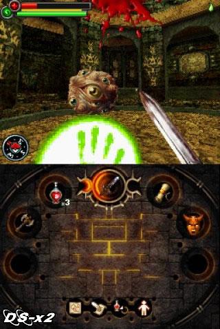 Screenshots of Fighting Fantasy: The Warlock of Firetop Mountain for Nintendo DS