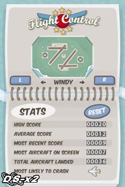 Screenshots of Flight Control for DSiWare