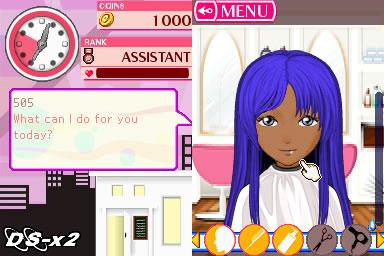 Screenshots of Hair Salon for Nintendo DS