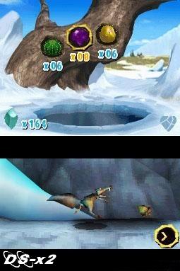Screenshots of Ice Age: Dawn of the Dinosaurs for Nintendo DS