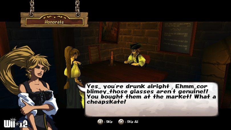 Screenshots of Pirates: Adventures of the black Corsair for Wii