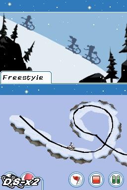 Screenshots of Line Rider Freestyle for Nintendo DS