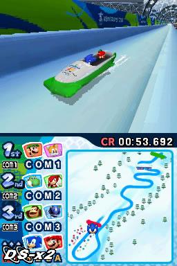 Screenshots of Mario & Sonic at the Olympic Winter Games for Nintendo DS