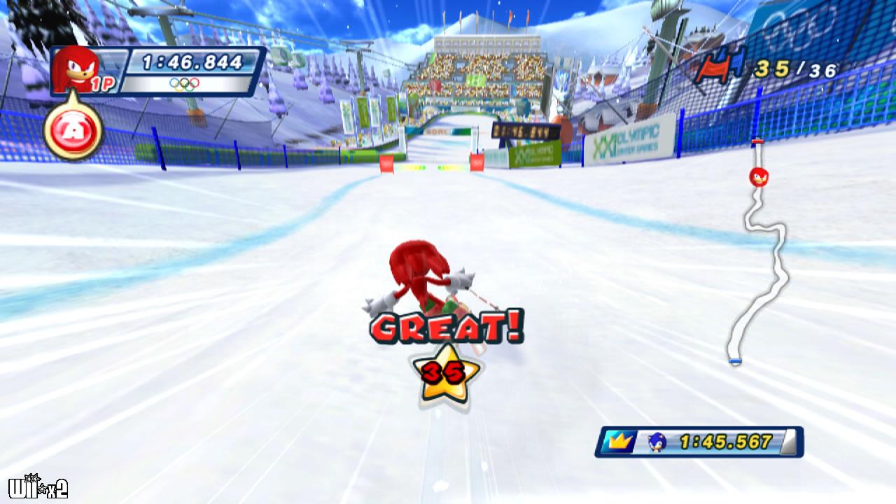 Screenshots of Mario & Sonic at the Olympic Winter Games for Wii
