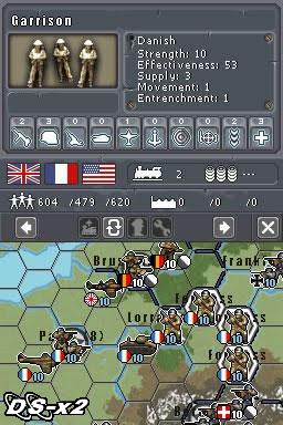 Screenshots of Military History Commander: Europe at War for Nintendo DS