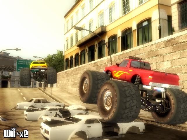 Screenshots of Monster Trucks Mayhem for Wii