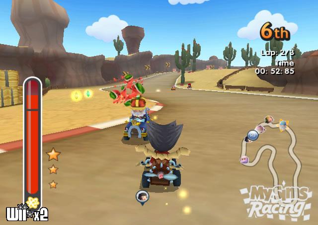 Screenshots of MySims Racing for Wii