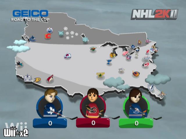 Screenshots of NHL 2K11 for Wii