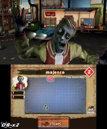 Screenshots of Pet Zombies in 3D for Nintendo 3DS