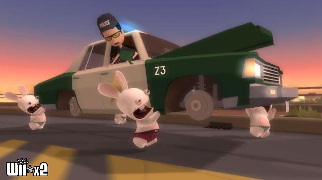 Screenshots of Rabbids Go Home for Wii