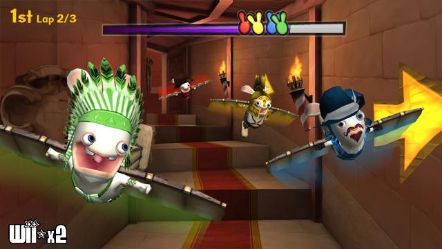 Screenshots of Rabbids Travel in Time for Wii