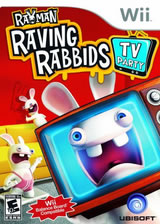 Boxart of Rayman Raving Rabbids TV Party (Wii)