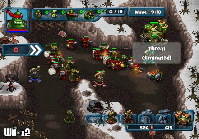 Screenshots of Robocalypse: Beaver Defense for WiiWare