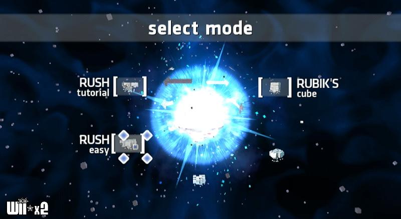 Screenshots of Rubik's Puzzle Galaxy: RUSH for WiiWare