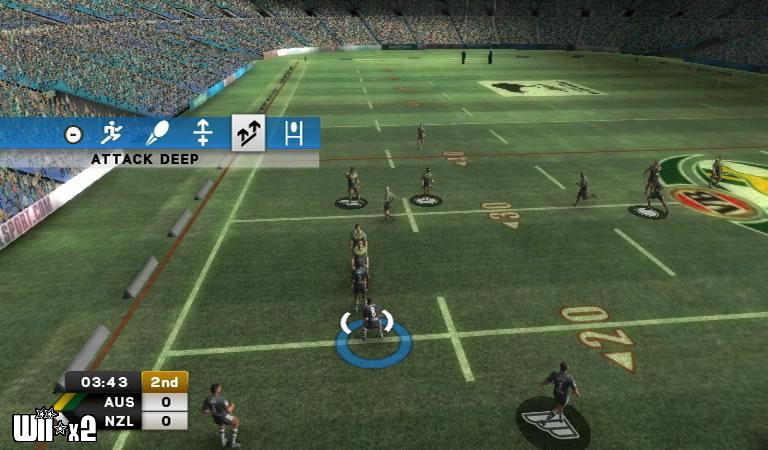 Screenshots of Rugby League 3 for Wii
