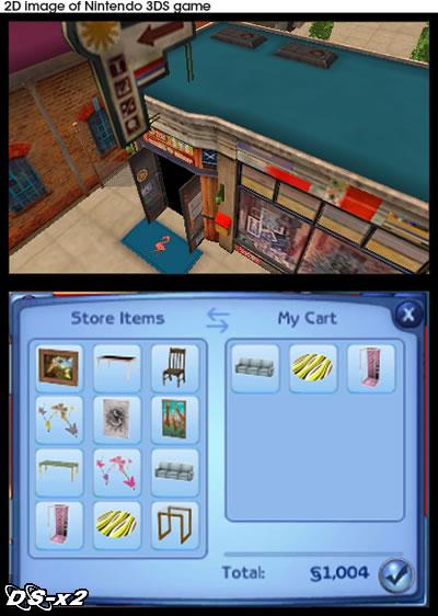 Screenshots of Sims 3 for Nintendo 3DS