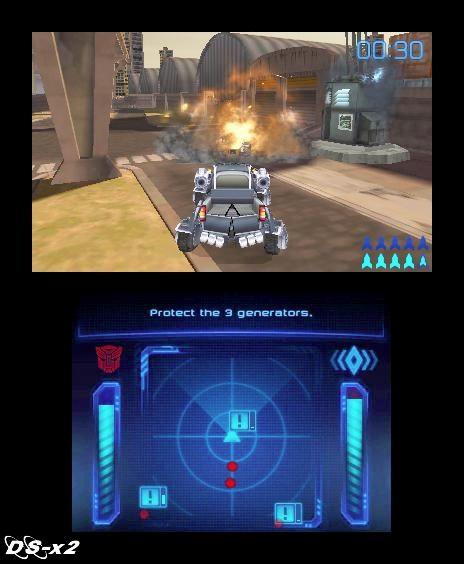 Screenshots of Transformers: Dark of the Moon Stealth Force Edition for Nintendo 3DS