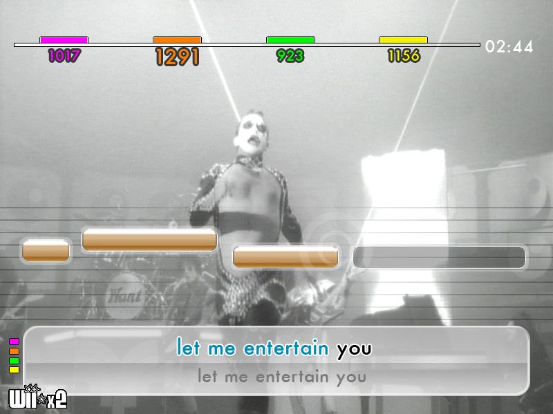 Screenshots of We Sing: Robbie Williams for Wii