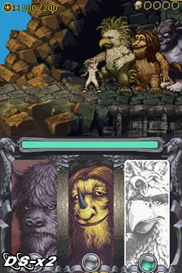 Screenshots of Where the Wild Things Are for Nintendo DS