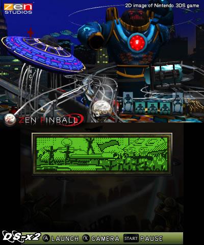 Screenshots of Zen Pinball 3D for 3DSWare