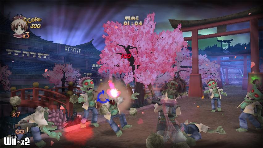 Screenshots of Zombie Panic in Wonderland for WiiWare